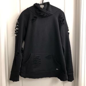 Alo ripped hoodie
